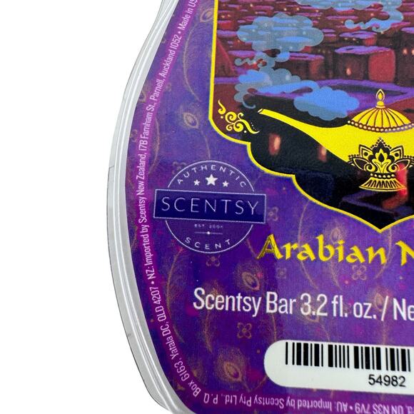 Disney Aladdin Arabian Night Scentsy Bar Melt Wax Slow Burning 3.2 Fl Oz - Picture 2 of 4